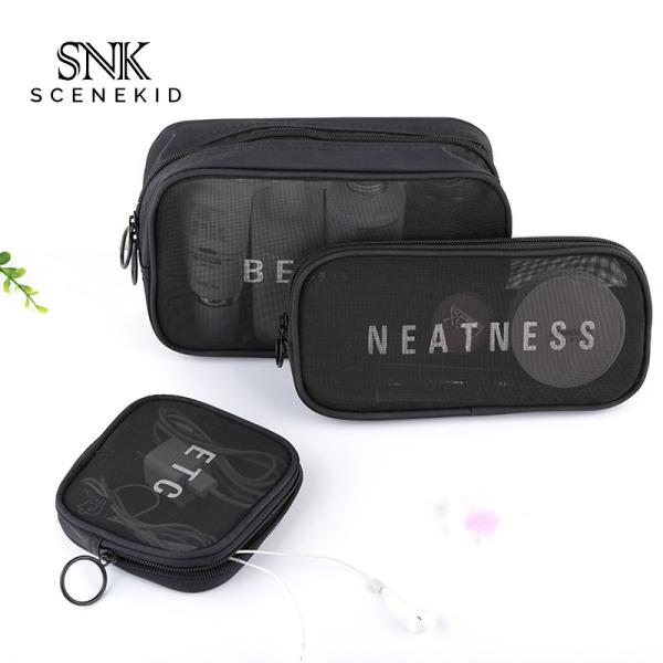 Portable Multi-Functional See Through Men Cosmetic Travel Bag Sets