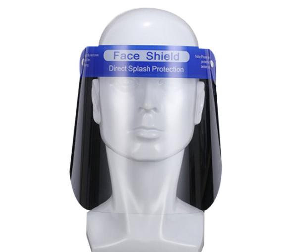 Fluid Resistant Full Cover Disposable Face Shield , Medical Face Shield Visor