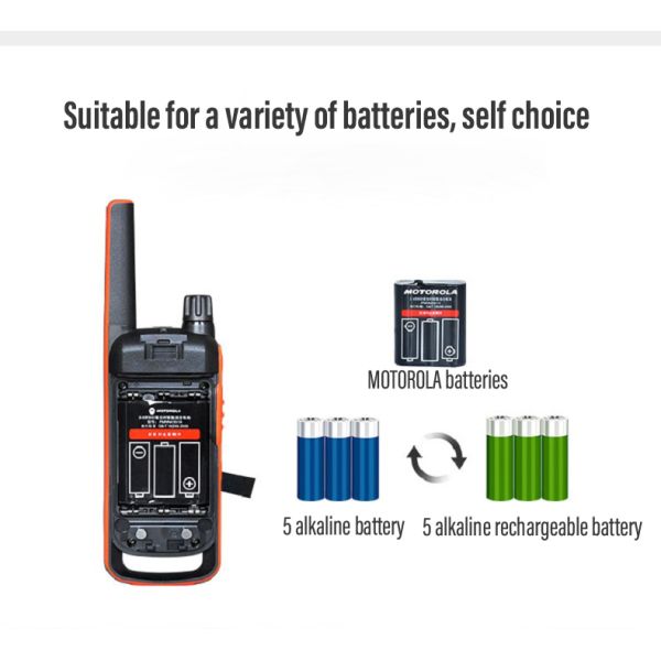 Talkie-walkie motorola Talkabout T82 Extreme Quad 5km Pmr Battery Earpiece Twin Pack Cost-effective Two-Way Radio Walkie Talkie