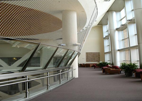 Safety Balustrade Infill 7x19 Stainless Steel Rope Mesh In Staircase Of Apartment