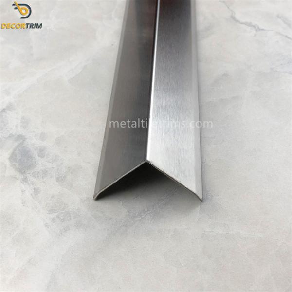 Tile Edge Trim Protection Stainless Steel Tile Trim Brush Silver 20mm