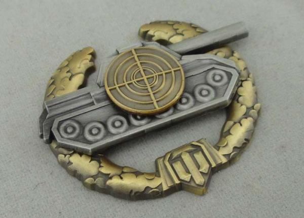 3D Zinc Alloy Personalized Award Badges 3 Piece Combined 2.5mm