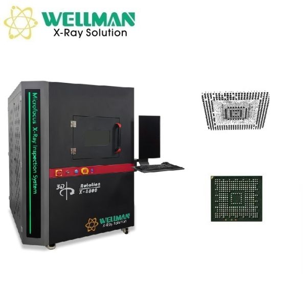 Compteur de rayons X à microfoyer avec tube Hamamatsu 90KV et détecteur HD 5