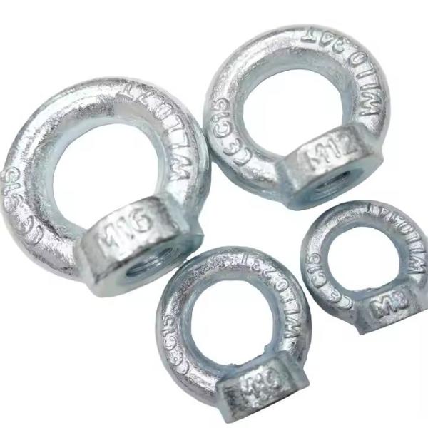 Carbon Steel DIN582 Eye Bolt Eye Nut Lifting Ring Bolt M6-M100 with Galvanized Finish