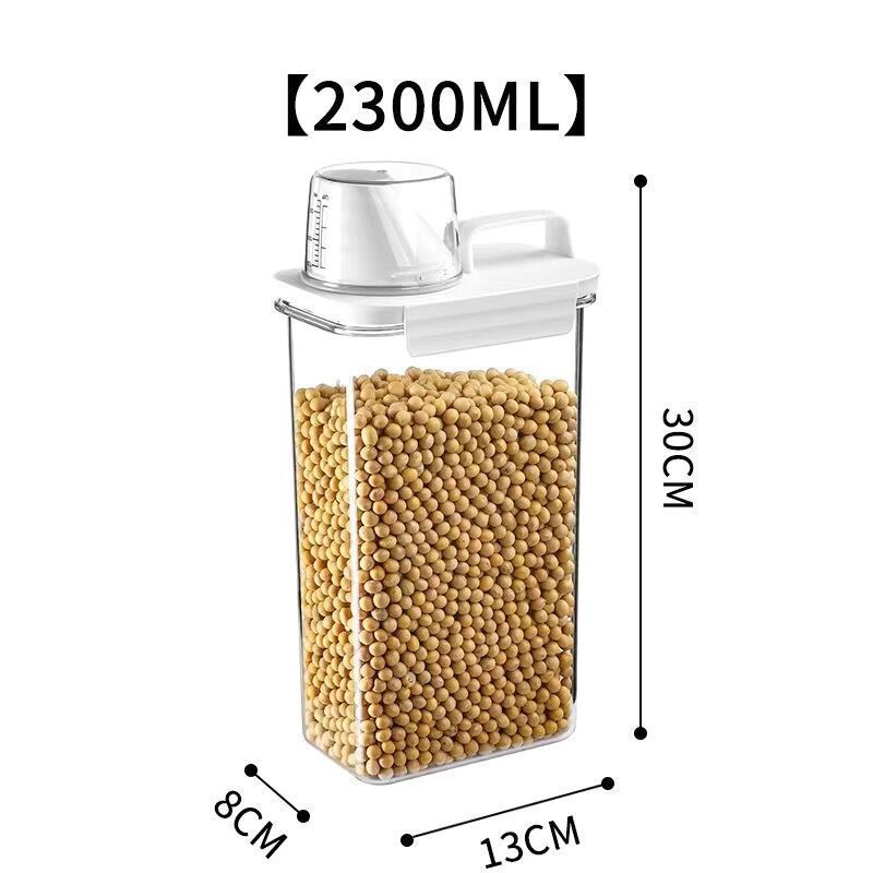 Factory OEM Transparent Airtight Large Capacity Plastic Food Storage Container Set Kitchen Storage Bins with Lid