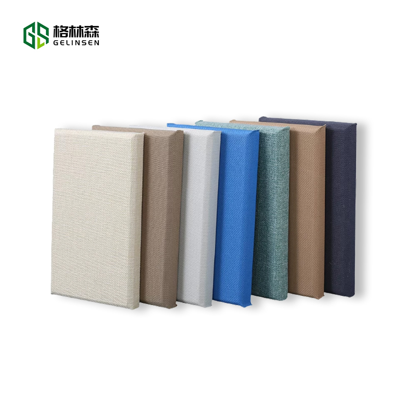 Fiberglass Acoustic Wall Panels 600x600mm Fabric-Wrapped Soundproof for Cinema