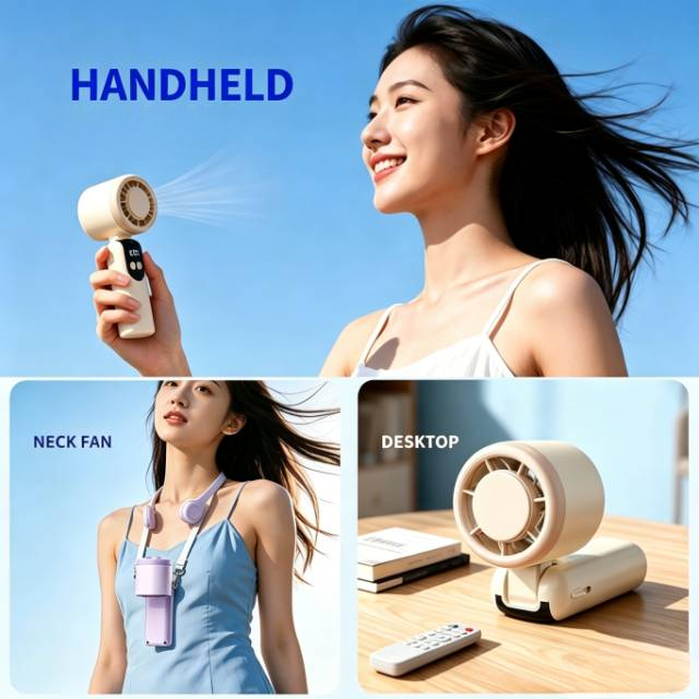 Handheld Cooling Fan 3.6W Adjustable Speed USB Powered Cooling Fan