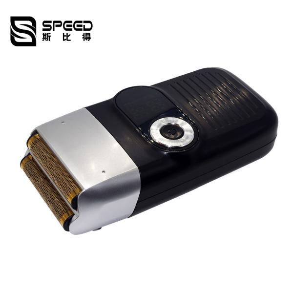 Два независимых плавучих головки LCD дисплей показать емкость батареи человек электрический бритва