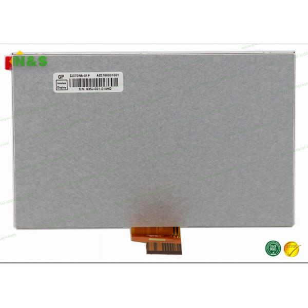 ZJ070NA-01P Industrial Lcd Screen 153.6×90 mm Active Area 165.75×105.39×5.1 mm Outline
