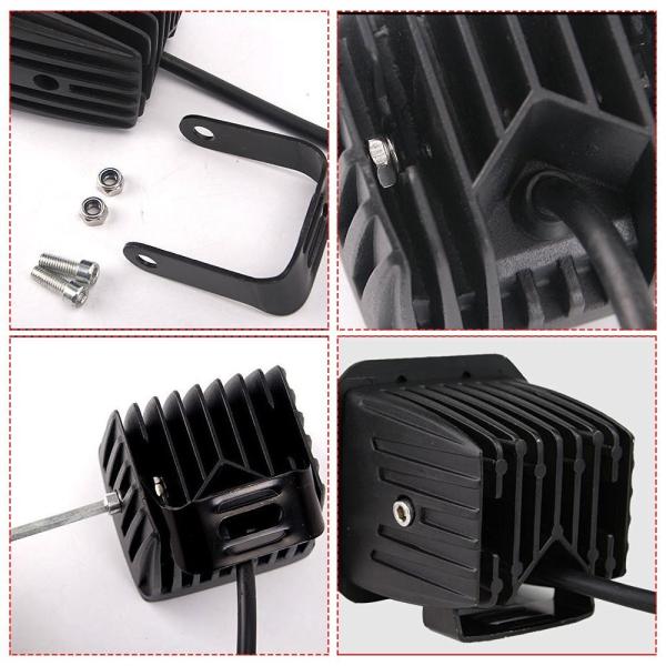 24W High Power Flush Mount Off Road Led Lights 1800 Lumen Flood / Spot Beam