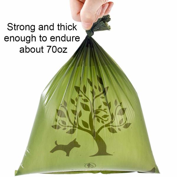Eco Friendly Compostable Dog Waste Bags , 100% Biodegradable Plastic Dog Bags