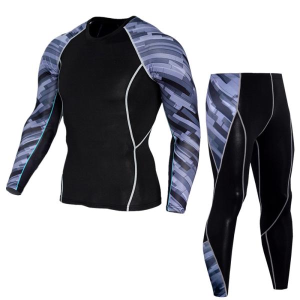 Quick Dry Uv Protection Gym Track Gym Rash Suit Men Sport Set