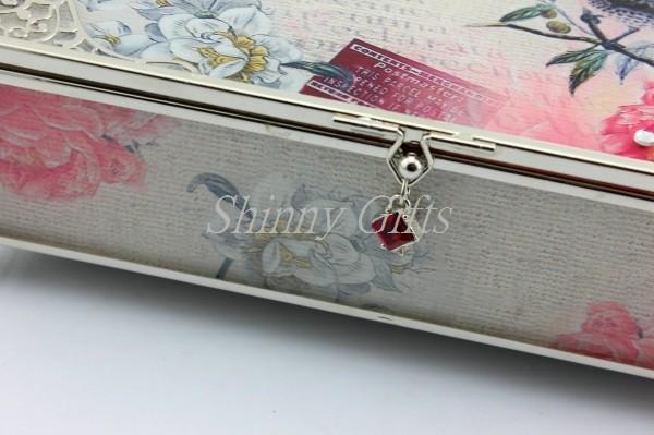 Shinny Gifts Glass Jewelry Box/ Large Mirror Jewelry Box/Wholesale Jewelry Box