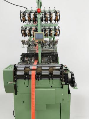 Métier à tisser à aiguilles sans navette automatique à haut rendement pour la production de rubans élastiques étroits