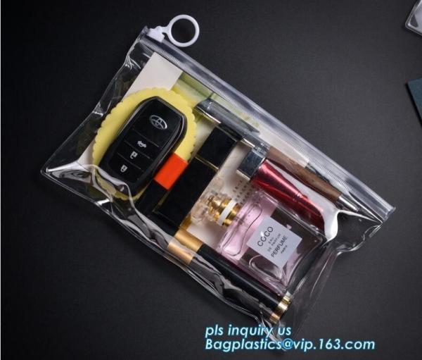 k bag with slider, underwear plastic bag with slider k, Slider Closure Zip PVC Pack Bag for Tower Clothing P