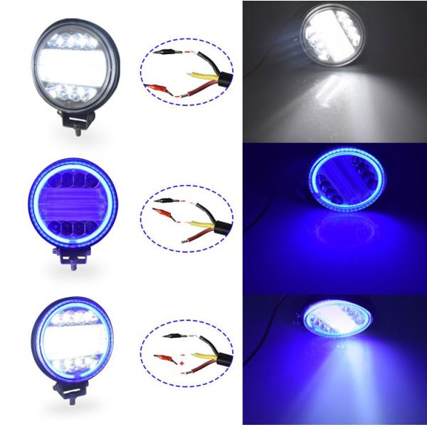 72W Offroad Halo Fog Lights , 4x4 Jeep Wrangler Jk Halo Headlights