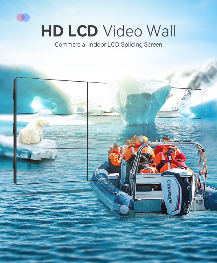 Передвижная стена Lcd видео- не касается 1,8 Mm свободному совмещенному 2x2 2x3 3x3 4x4 65