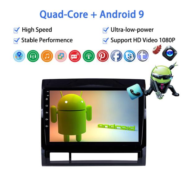 Quad-core 1.6GHz Car Android Player IPS GPS Player 9 polegadas para 2005-2013 TOYOTA TACOMA / HILUX (América Versão)