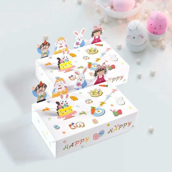 Easter Cute Little Animals 3D Party Gift Box Birthday Candy Folding Gift Paper Box