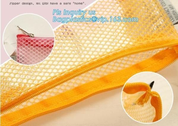Expandable carriable a4 document bag with hanger, PVC EVA mesh pouch a4 b4 size file cover, File Folder Baqg PVC Mesh Po