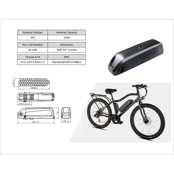 10ah NCM Electric Bicycle Lithium Battery LiMn2O4 36v 14.5ah Lithium Battery