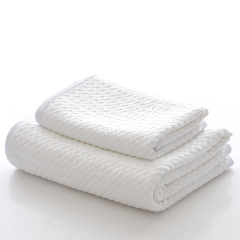 70x140cm Luxury Microfiber Bath Towels 400gsm Small Waffle Design