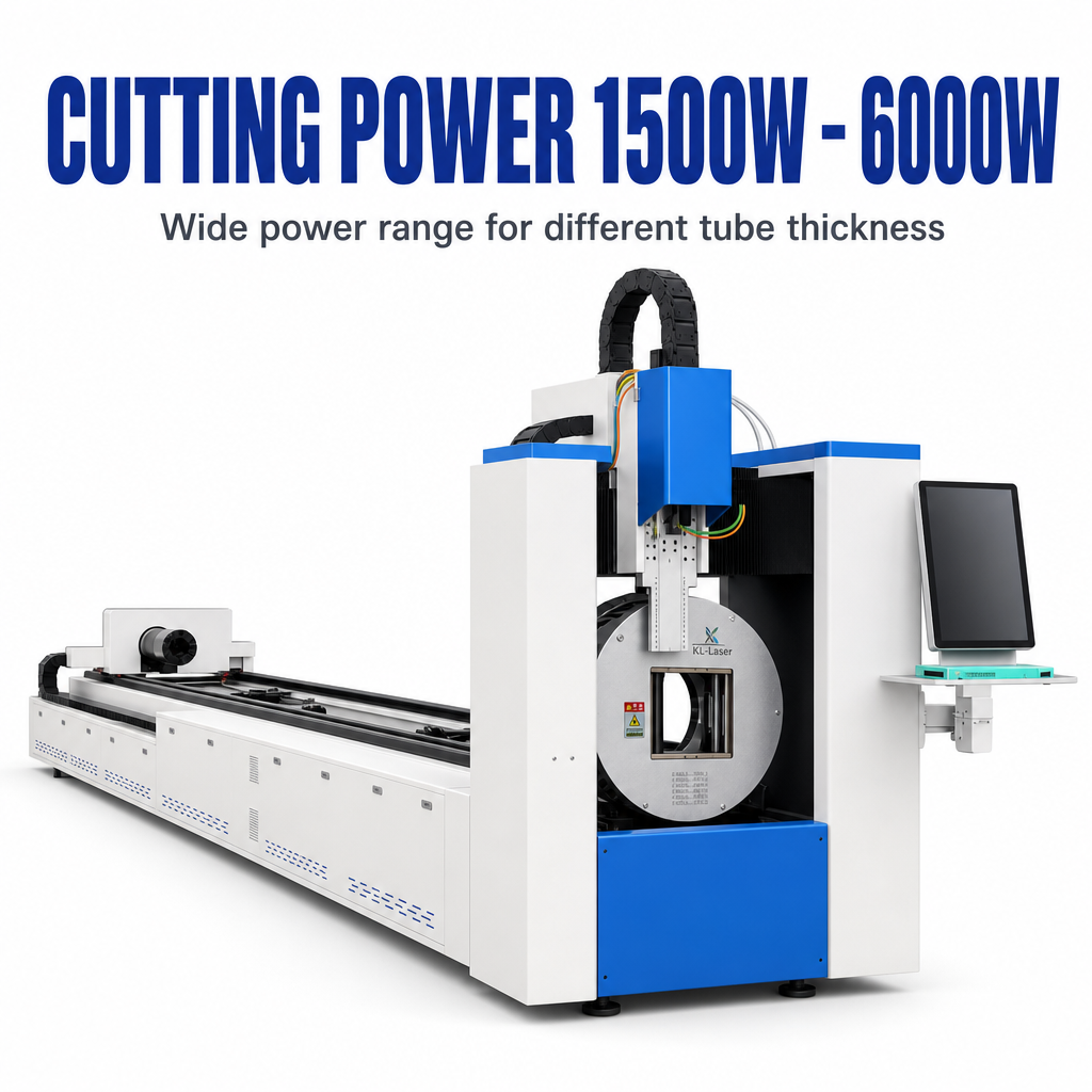 Industrial Fiber Laser Pipe Cutter 1500‑6000W, Multi‑Power Option for Carbon Steel Stainless Steel Tube Cutting