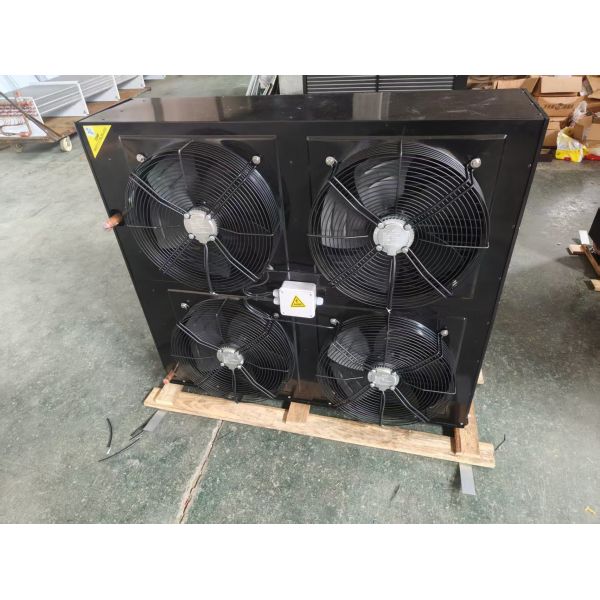 Factory Direct Sale Air Cooled High Efficiency Condenser 4 Fans Evaporator Coil Aluminum Copper for Refrigeration Cold Rooms