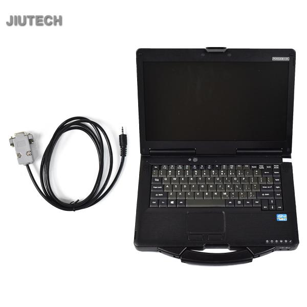 CF53 Laptop with For Mitsubishi ET Round Pin Cable Forklift Diagnostic Cable for MITSUBISHI Diagnosis 16A68-00500 Adapter Cable Lift Truck Diagnostic Scanner Tool