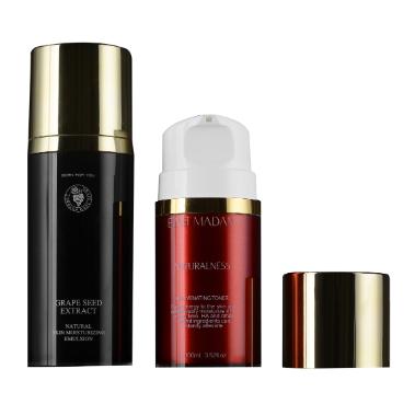 Bouteille de pompe sans air de 50 ml et 80 ml en PP Bouteille de pompe à émulsion à double couche (MC-215)