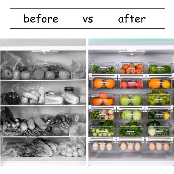 Fruit Vegetable Fridge Drawer Organizer Box For Food Storage