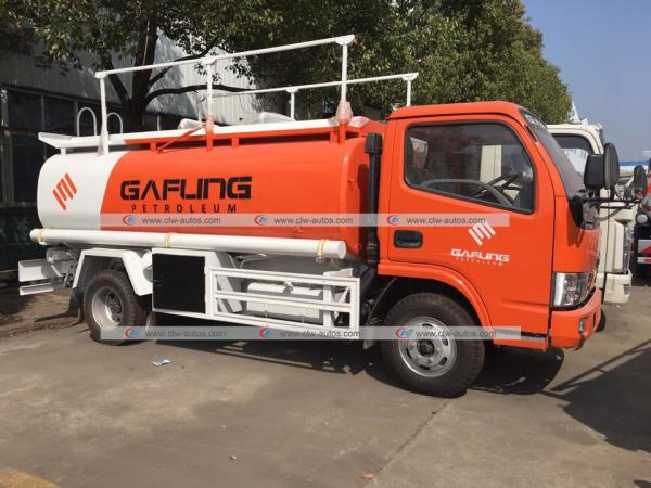 Dongfeng 5m3 5000litres Fuel Delivery Truck Refilling Tanker with Oil Dispenser