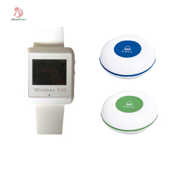 Equipamento de cozinha de serviço de empregado de restaurante sem fio vibratório zumbidor de relógio de pulso