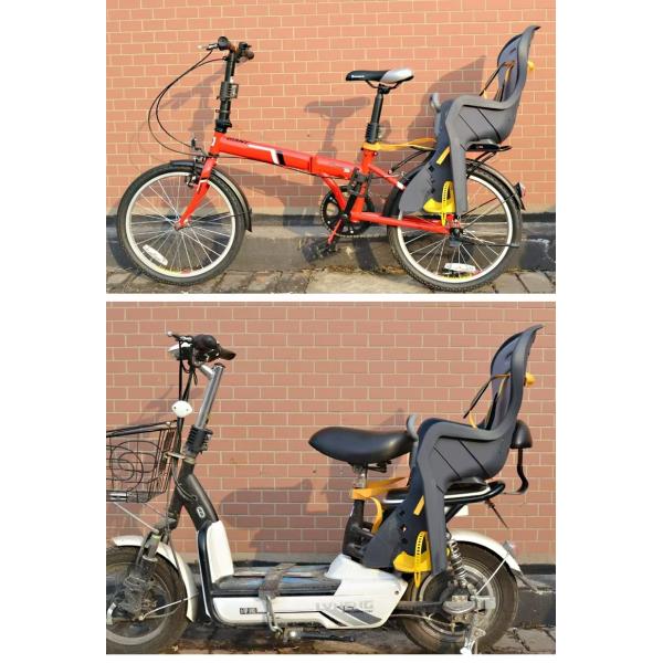 Plastic Shell Material Large Space Child Safety Bicycle Seat Easy to Install for Kids