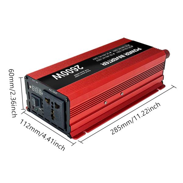 Pure Sine Wave Inverter 1000W 1600W 2300W for Solar System Home Inverter DC 12V 24V 48V 60V AC 120V 230V Frequency 50Hz/60Hz