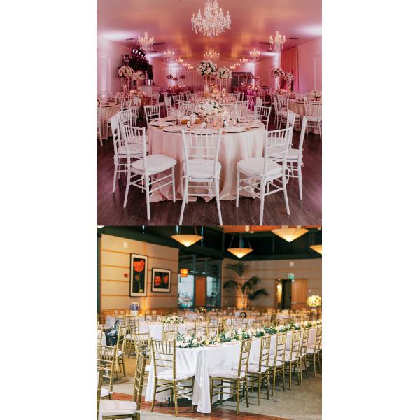 Nordic Style Resin Chiavari Chair Outdoor Weeding Chair Clear Color Peocock Pattern