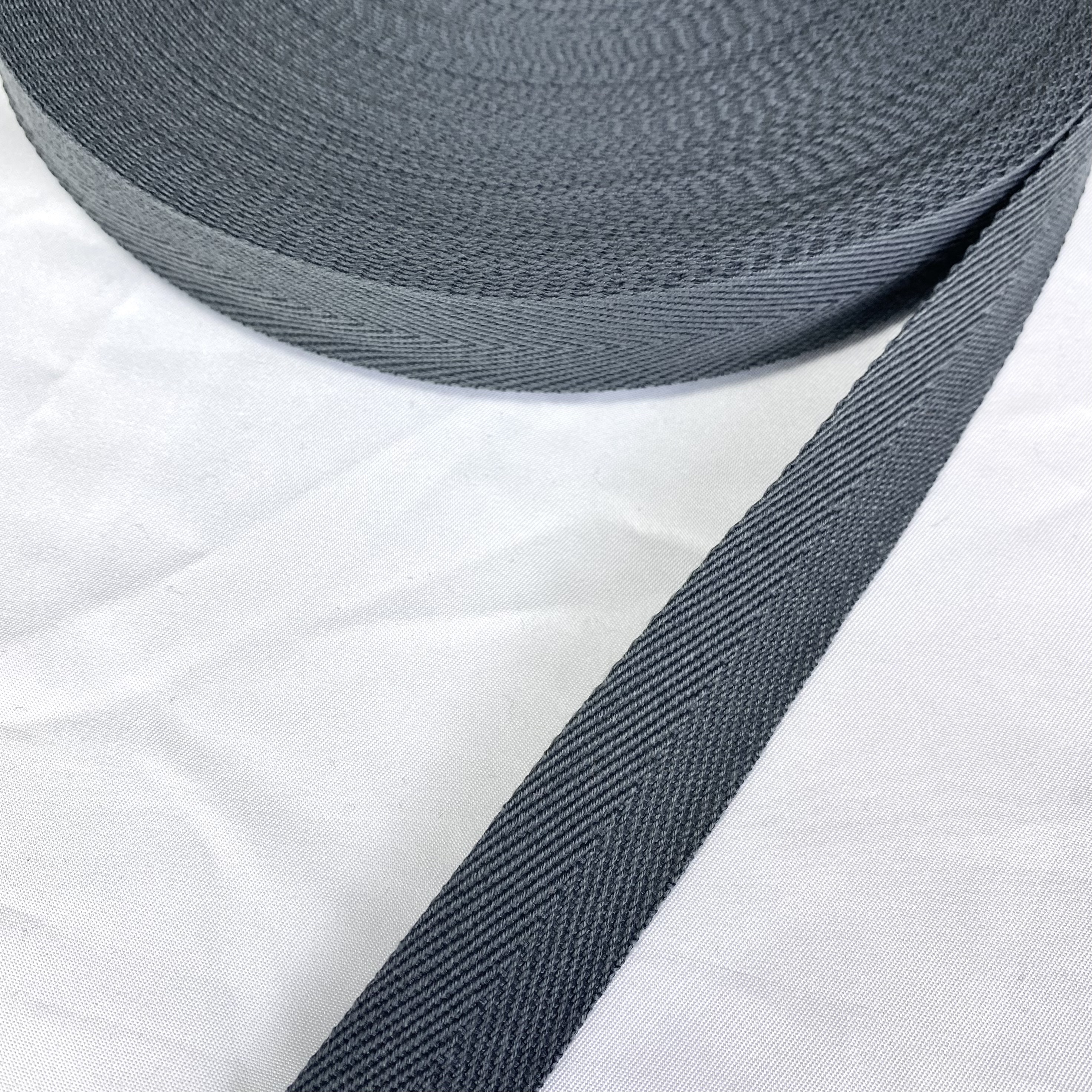 Herringbone polyester-cotton webbing Various colors Backpack strap Belt Handbag strap