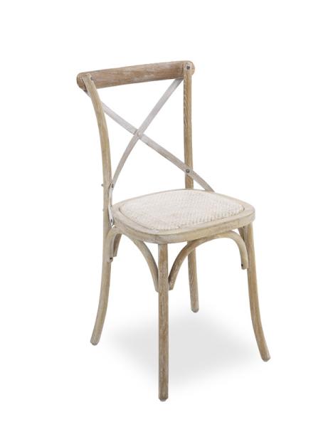 Factory price supply rattan seat Cross chairs for event and party rental chair for sale