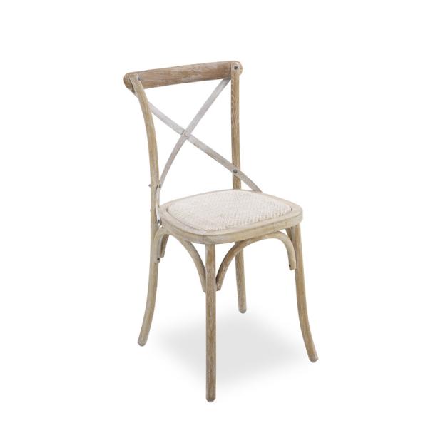 Factory price supply rattan seat Cross chairs for event and party rental chair for sale