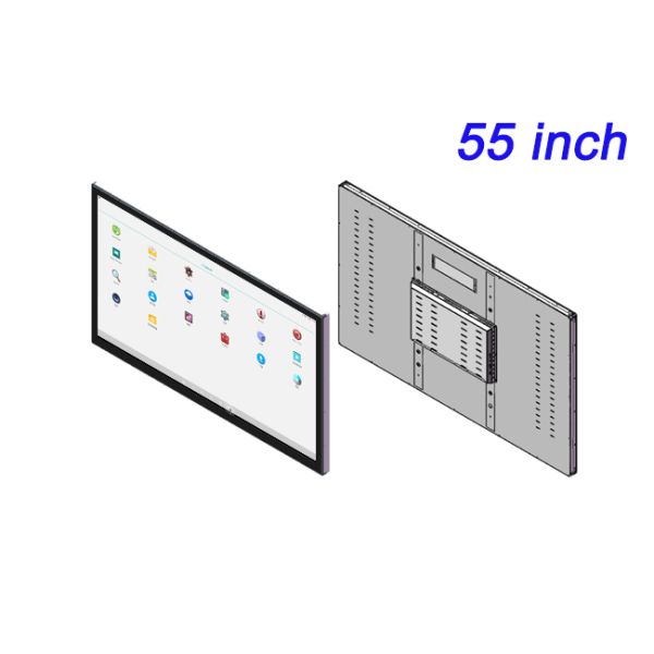 55 Inch Embedded Display Terminal Fully Enclosed Aluminum Alloy Heat Dissipation Fanless Dustproof Industrial Tablet