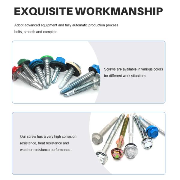 Самосверляющий винт с стандартной и метрической системой измерений DIN в голове вафеля цинковая отделка