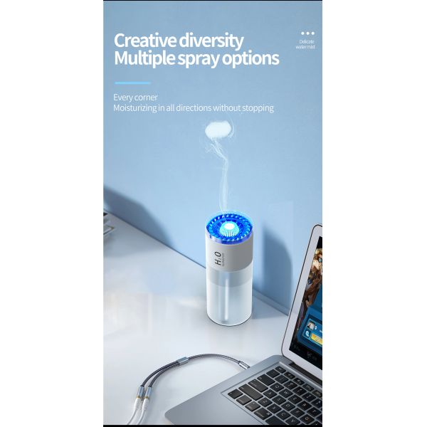 Super Quiet Jellyfish Cool USB Portable Air Humidifier For Desktop Office And Travel Use