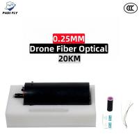 Faible poids 0,25 mm 20 km longue distance Fpv Drone Fibre optique pour la transmission de données d'image en fibre