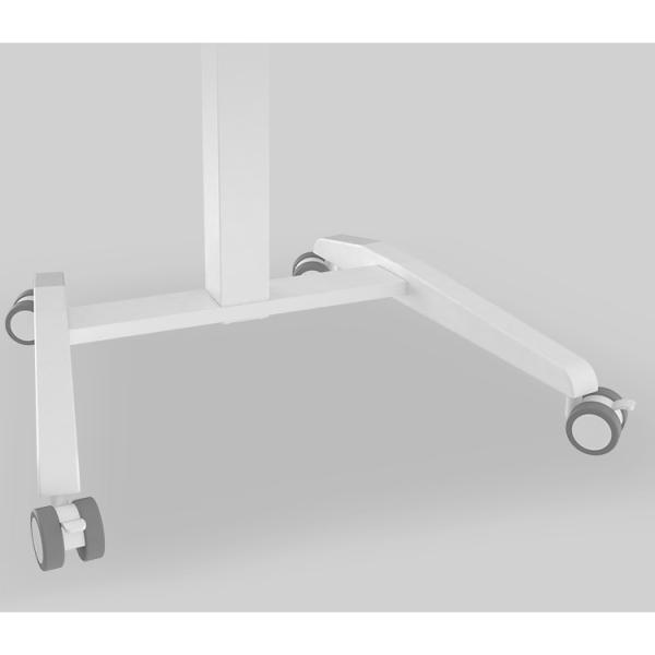 Station de travail de café simple personnalisable avec ascenseur pneumatique et panneau de bois rustique