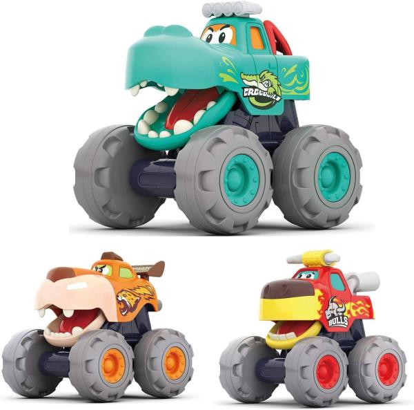 Sem bateria 3 carros de brinquedos movidos por fricção para garotos de 12 ou 3 anos