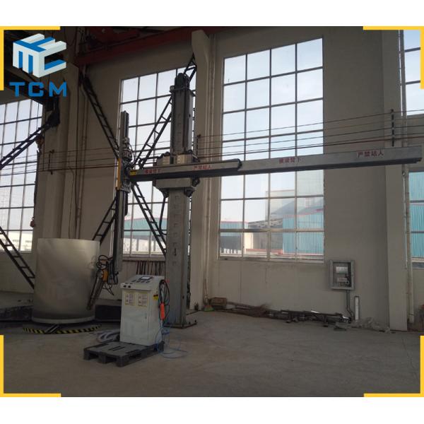 Steel Metal Dished End Polishing Machine Vertical Tank Grinding Automatic Buffing Machine