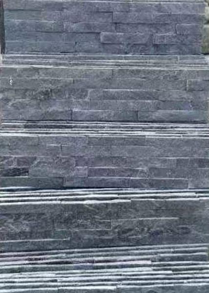 Natural slate cultural stone sawn cut split China grey black white color