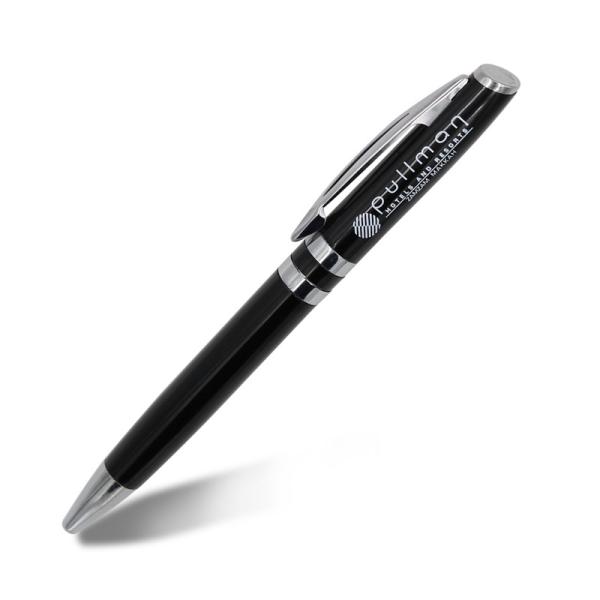 High Quality Office Stationery 1.0mm Aluminum Twist Ballpoint Pen With Logo