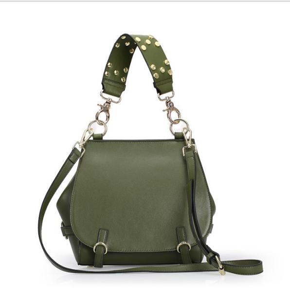 Pure Leather Rivets Bags for Women Fashion Designer Handbags