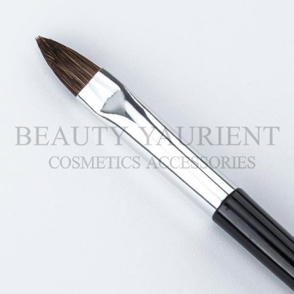 Soft Bristles Disposable Lip Makeup Brush Travel Lip Brush Black Plastic Handle 1.8g